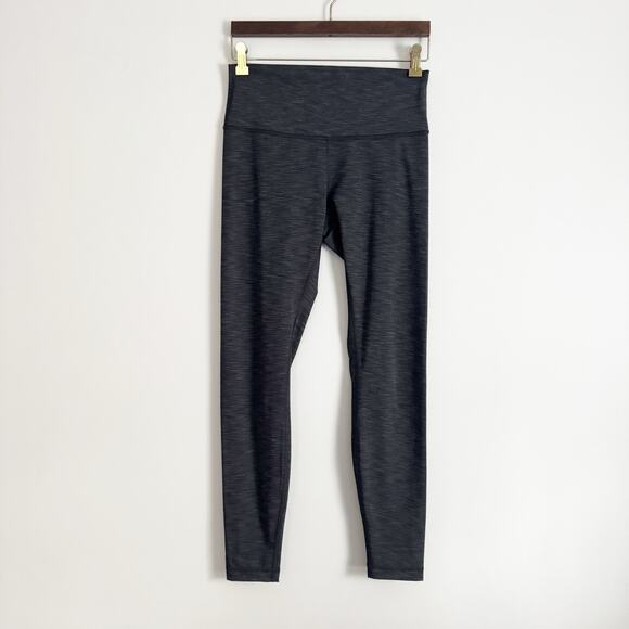 LULULEMON Wunder Under High Rise Tight Leggings Heathered Black 8 - Picture 4 of 10